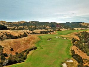 Cape Kidnappers 16th Aerial Approach